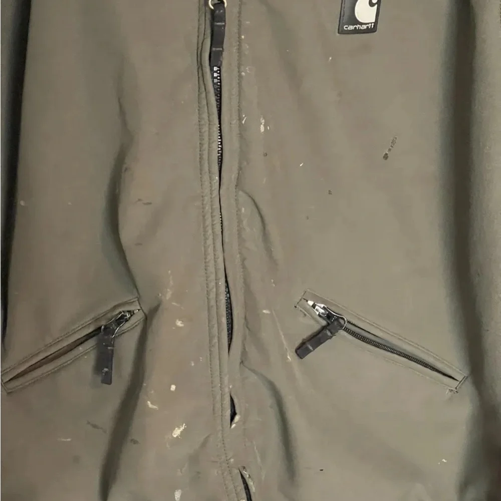 SIZE Large Tall‎ Carhartt J192 Soft-Shell Detroit Utility Jacket Olive